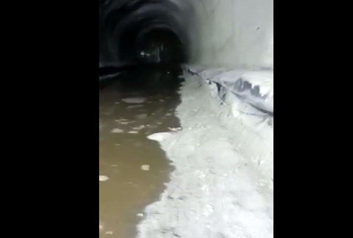 Así se inundaron los túneles de Costanera Norte