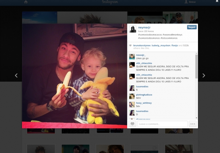 Neymar encabeza campaña contra el racismo tras lo ocurrido a Dani Alves