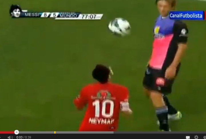 Neymar humilló a Lugano en un partido amistoso