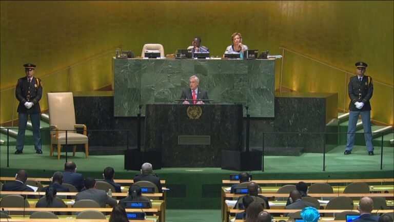 Presidente Piñera contra Maduro en la ONU: Lo acusó ambicioso y de 