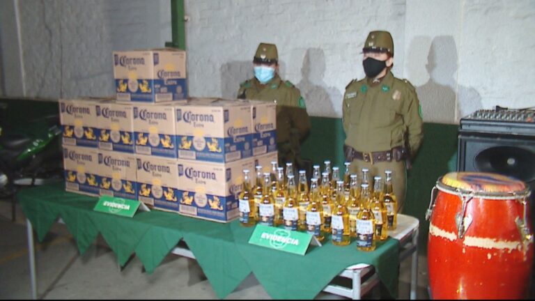 Carabineros detuvo a 31 personas en nueva fiesta clandestina en Recoleta