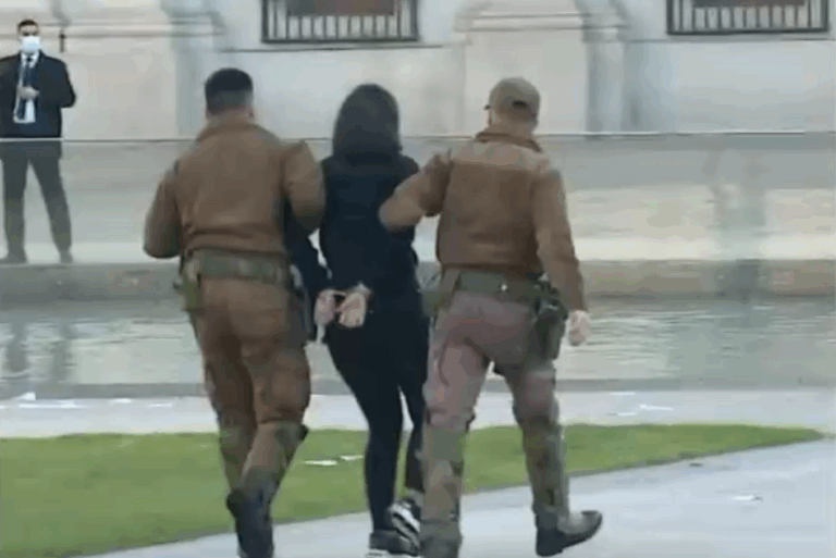 21 personas fueron detenidas tras manifestación por proyecto de indulto en La Moneda