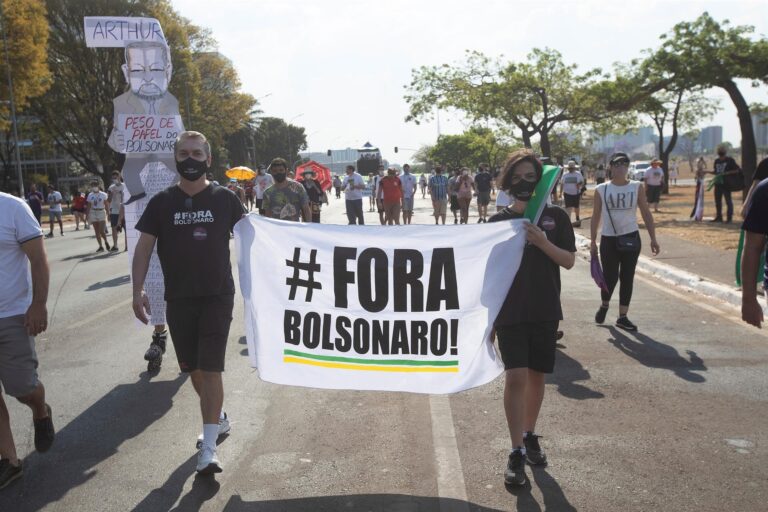 Jornada de protestas en Brasil: Piden destitución de Jair Bolsonaro