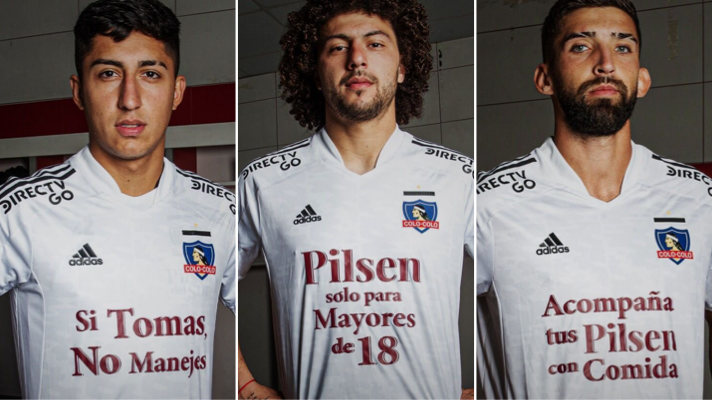 Colo Colo modifica su camiseta para concientizar sobre el consumo responsable de alcohol
