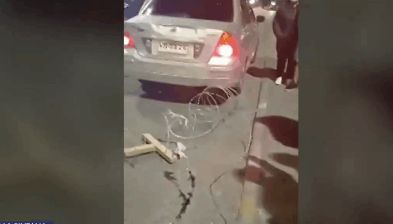 Auto con alambre de púas dejó varios heridos en confuso incidente durante manifestación en La Pintana