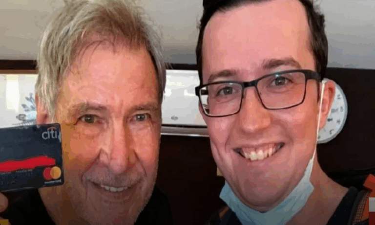 Harrison Ford perdió su tarjeta de crédito y un turista se la devolvió: Solo le pidió una foto como recompensa