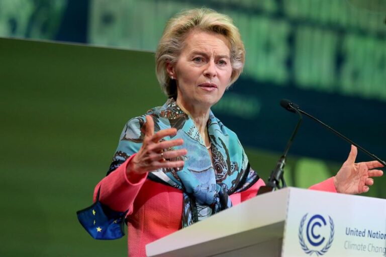 Von der Leyen consideró que acuerdo logrado en la COP26 es un “paso en la buena dirección” aunque aún falta trabajo por hacer