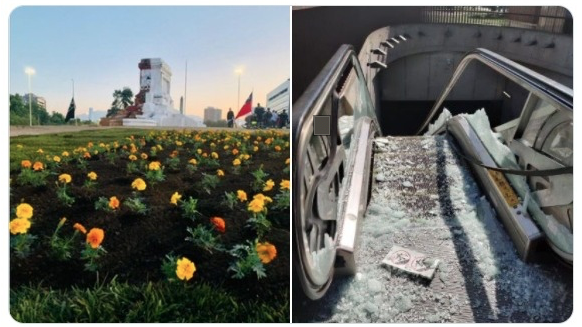 Miembro del comando de Kast subió imagen falsa acusando destrozos en estación de Metro tras evento de Boric