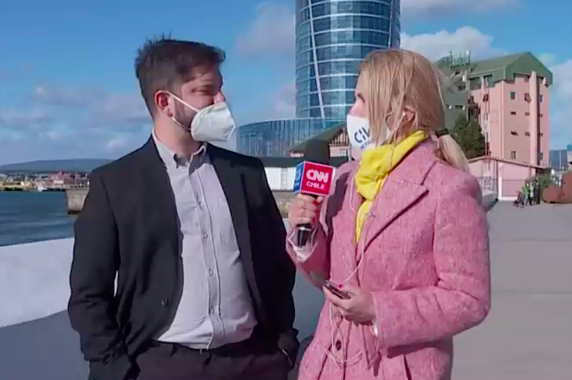 Boric por canción de Camila Moreno: 