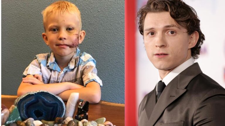 Tom Holland cumplió la promesa que le hizo al niño que salvó a su hermana del ataque de un perro