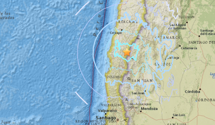 Oficina Nacional de Emergencia reportó sismo de magnitud 5,7 en la región del Coquimbo