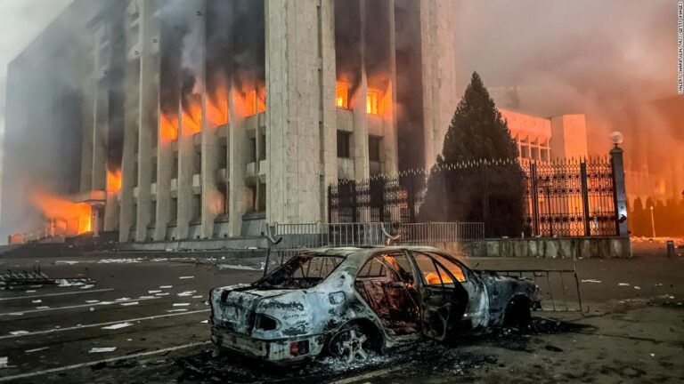 Violentas protestas en Kazajistán dejaron al menos 225 muertos y más de 4.500 heridos