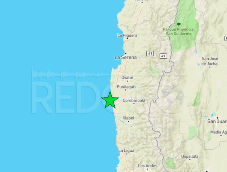 Se registra sismo de magnitud 4.7 a 44 km al noroeste de Canela Baja