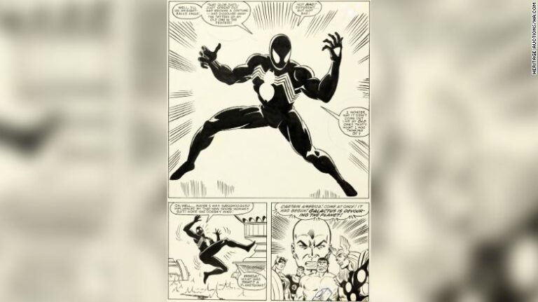 Una página de un cómic de Spider-Man se vendió por más de US$ 3 millones