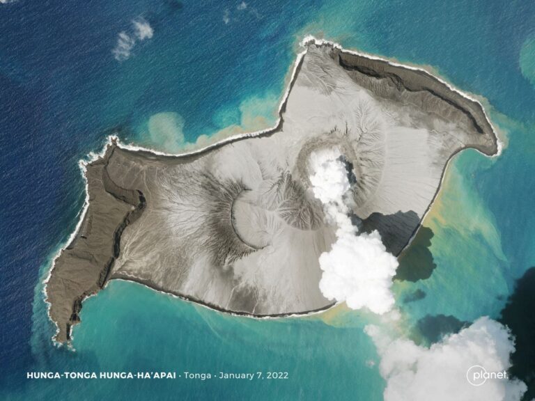 La erupción de Tonga fue 500 veces más fuerte que una bomba atómica