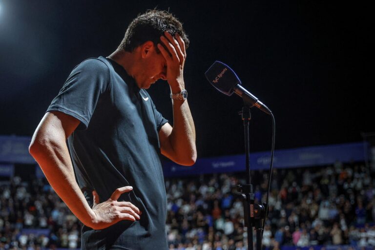 Del Potro cayó ante Delbonis en lo que pudo ser el final de su carrera: 