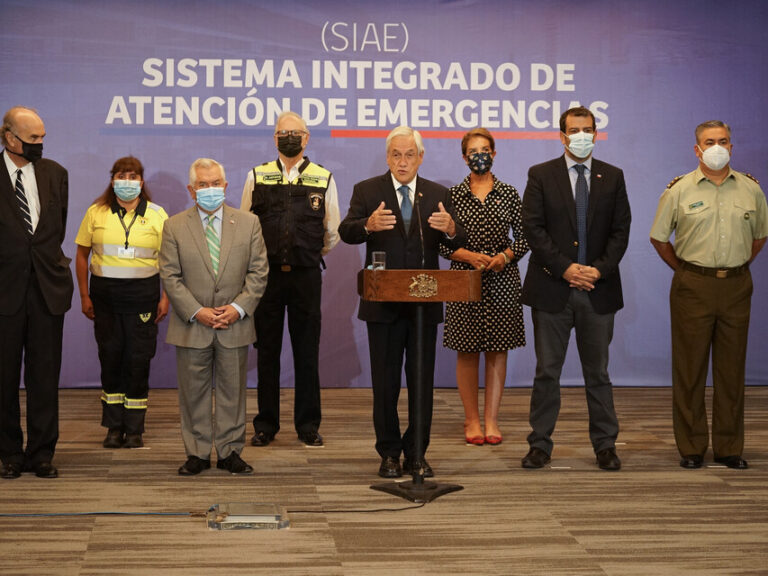 Presidente Piñera anuncia sistema único de emergencias similar al 911 de Estados Unidos
