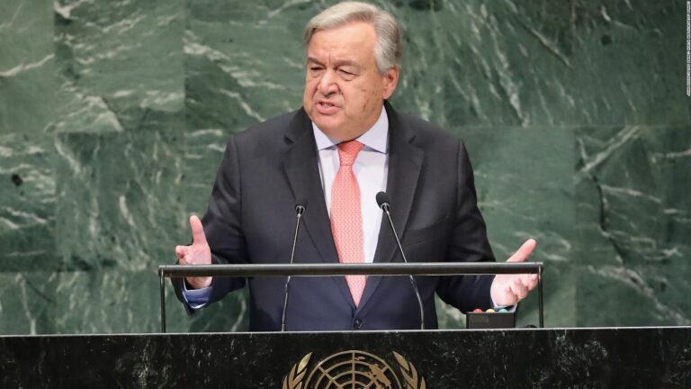 António Guterres, secretario general ONU: 