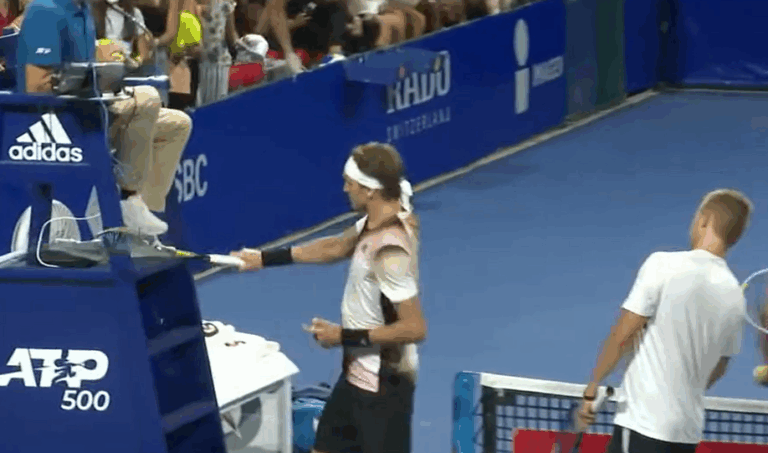Acapulco: Zverev fue descalificado del ATP 500 tras golpear la silla del árbitro