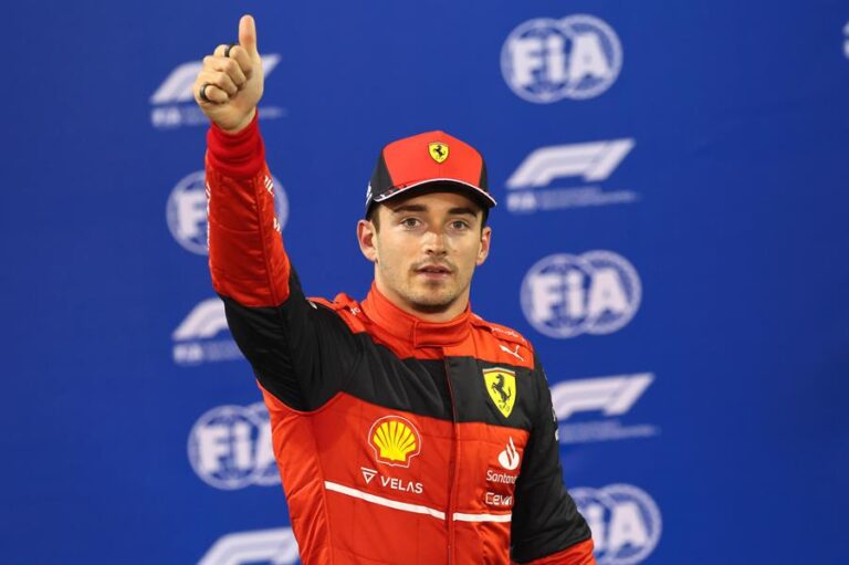 Fórmula 1: Charles Leclerc se quedó con la 'pole position' del Gran Premio de Bahrein