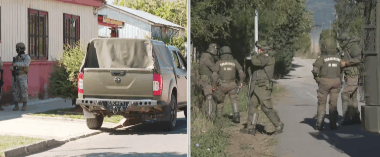 Visita de la ministra Siches a Temucuicui: El registro del momento en que dispararon al aire