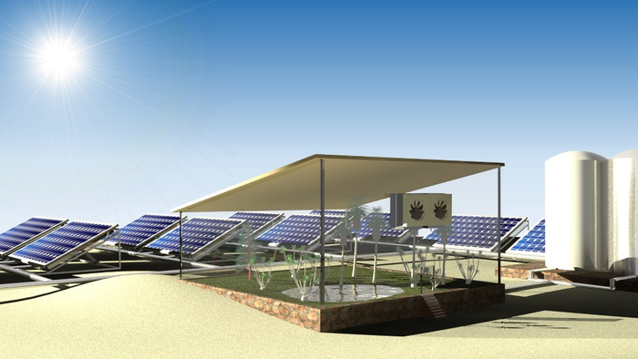 Novedoso sistema híbrido es capaz de producir agua de riego y electricidad en el desierto