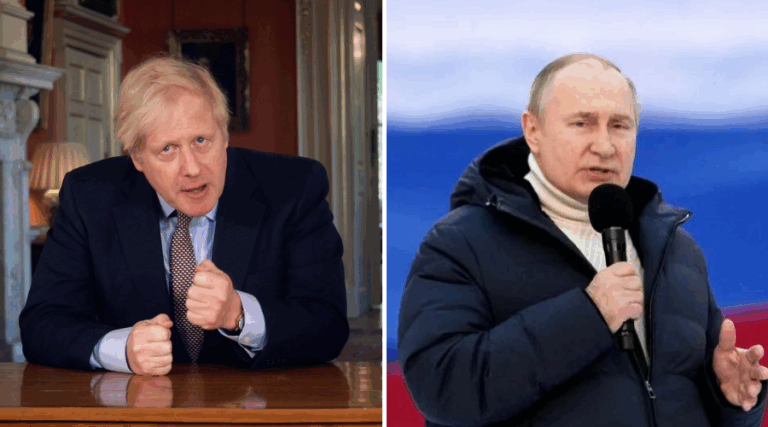 Boris Johnson asegura que Putin tiene “pánico total” ante un levantamiento a favor de la democracia en Moscú