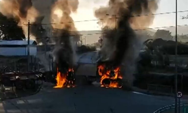 Tras ataque en Arauco: Camioneros emplazaron al Gobierno a “restaurar el Estado de derecho” en la macrozona sur