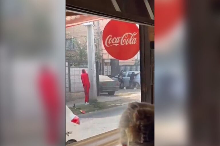 Registran balacera a metros de un jardín infantil en Quilicura: Vecinos se refugiaron en local comercial