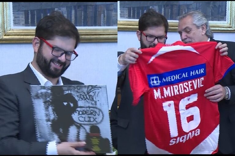 Los simbólicos regalos de Alberto Fernández al presidente Boric durante visita a Argentina