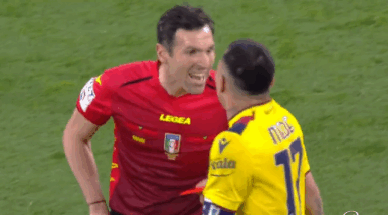 Gary Medel tuvo su minuto de furia: Fue expulsado en el empate del Bologna ante la Juventus