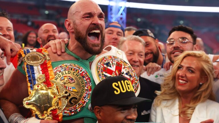 Tyson Fury hace historia en Wembley y retiene el título mundial de los pesos pesados del CMB