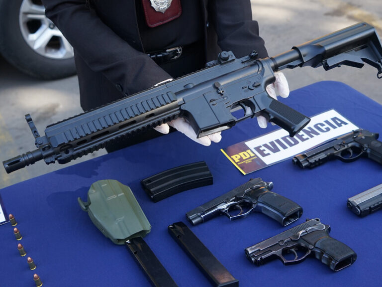 Informe PDI: Incautaciones de armas de fuego aumentaron un 11,23% en comparación al 2021