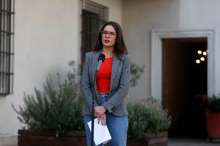 Ministra Vallejo por plebiscito: 