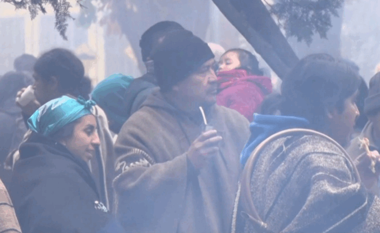 Héctor Llaitul reapareció públicamente en Temuco a días del llamado a 