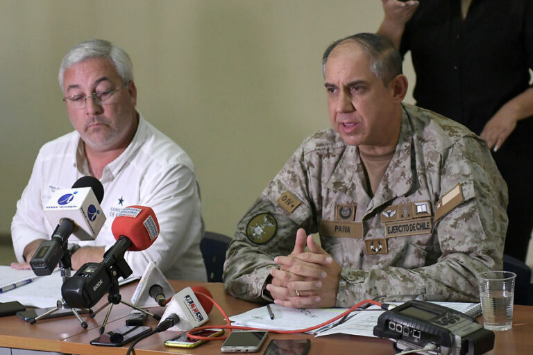 Jefe del Estado Mayor Conjunto y cuestionado actuar de FF.AA. en Curanilahue: 