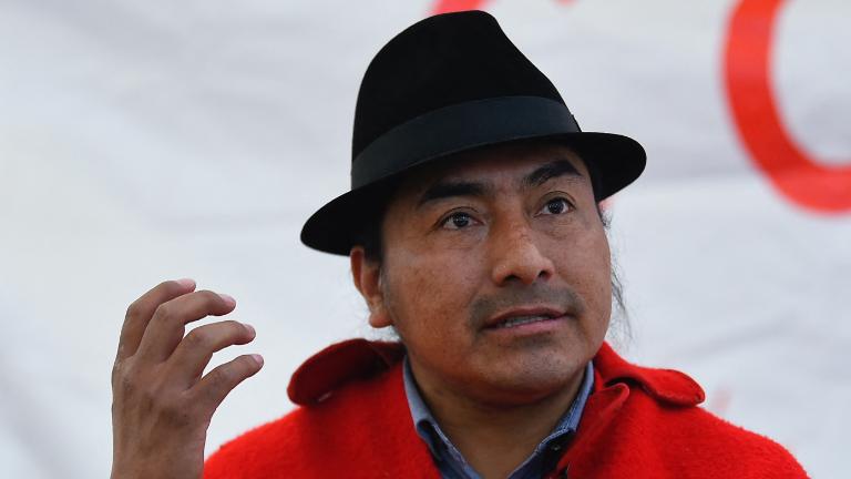 Quién es Leonidas Iza, el líder indígena que dirige las protestas en Ecuador