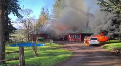 Reportan ataque en fundo de Juan Sutil en Galvarino: Maquinarias y una casa resultaron destruidas