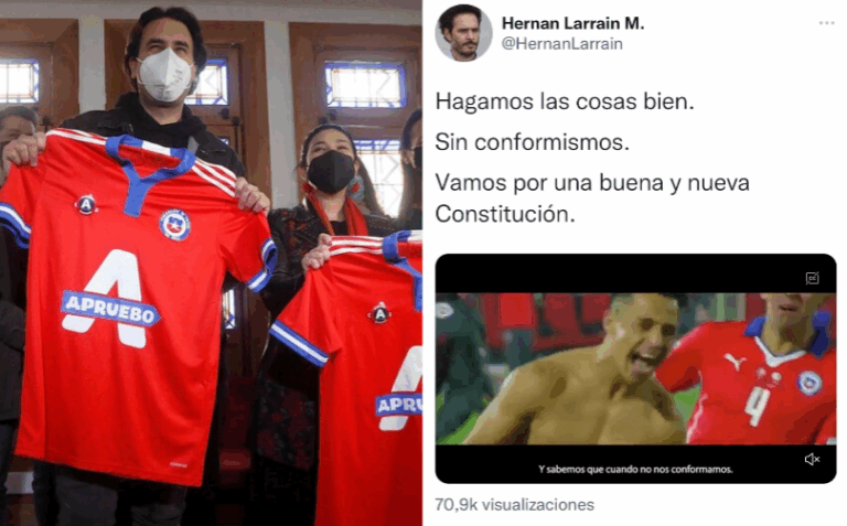 En el Apruebo y el Rechazo: Polémica por uso de la Roja con fines políticos se toma el debate en redes sociales