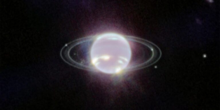 Telescopio James Webb nos entrega la imagen más clara de los anillos de Neptuno en 3 décadas