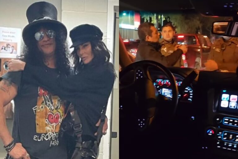 Slash y su pareja fueron parados por Carabineros tras el concierto de Guns N’ Roses en Chile