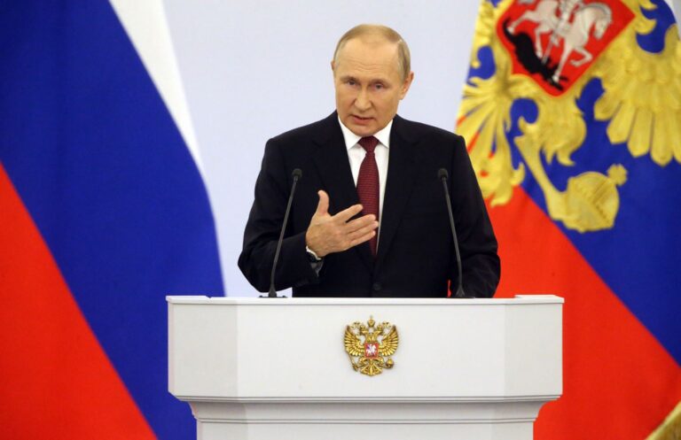 Putin firma leyes con las que pretende anexar cuatro regiones ucranianas