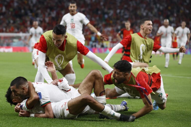 Marruecos vence 2-0 a Bélgica y queda en el liderato definitivo del Grupo F