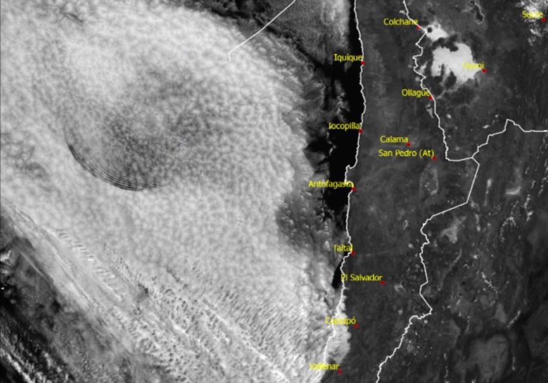 Dirección Metereológica de Chile aclaró aparición de inusuales 
