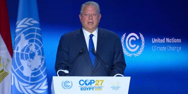 El llamado de atención de Al Gore a los líderes presentes en la COP27: “Todos tenemos un problema de credibilidad”