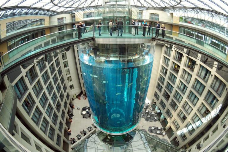 Acuario gigante con más de 1.500 peces estalló en Berlín