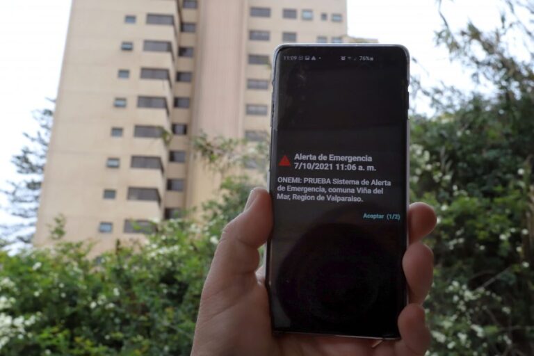 Senapred realizará prueba del Sistema de Alerta de Emergencia este jueves en Maipú