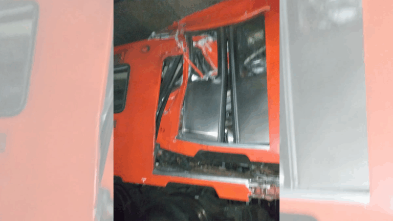 Al menos 16 heridos dejó un choque de trenes en el metro de Ciudad de México