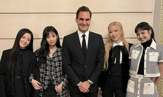 La foto de Roger Federer con Blackpink que se volvió viral con más de un millón de likes