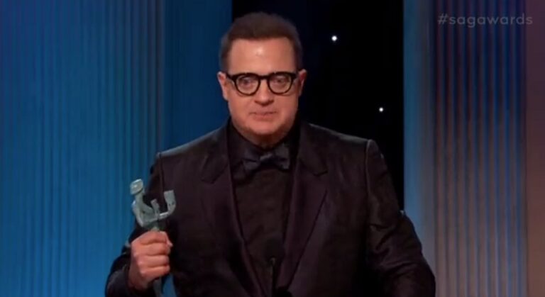 “El papel de mi vida”: El emotivo discurso de Brendan Fraser tras ganar como Mejor Actor en los Premios SAG 2023